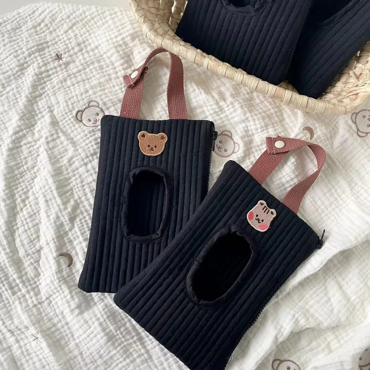 sac de rangement portable pour poussette de bébé, étui à lingettes, boîte à mouchoirs, housse de serviette, chariot pour nouveau né, voyage, voiture, accessoires, nouveau