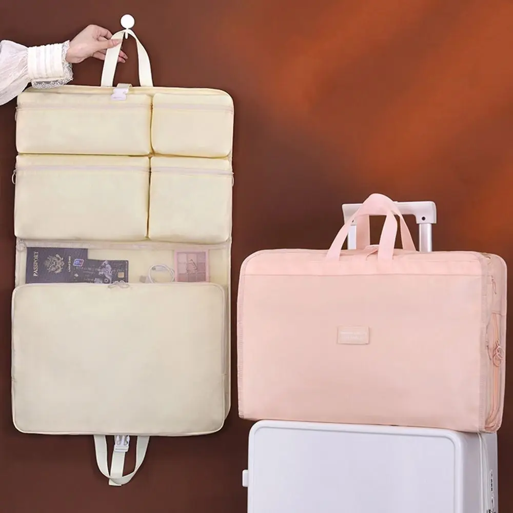 sac de rangement de voyage 7 en 1, grande capacité, anti poussière, pliable, pour vêtements, gain de place, lavable, organisateur de valise de voyage