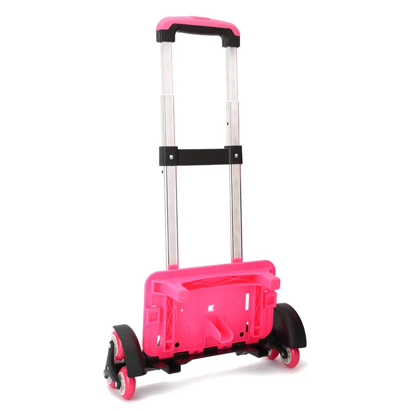 sac à dos à roulettes pour enfants, 2/6 roues, tige extensible, chariot pour enfants, sacs d'école, sac à bagages