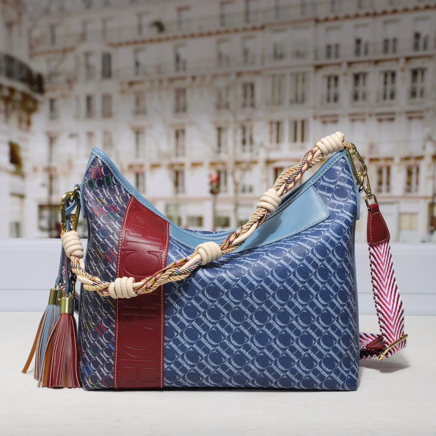 Sac à main à motifs de luxe pour femmes – Fourre-tout convertible polyvalent et sac à main à bandoulière, sac à bandoulière imprimé chic, sac de travail spacieux