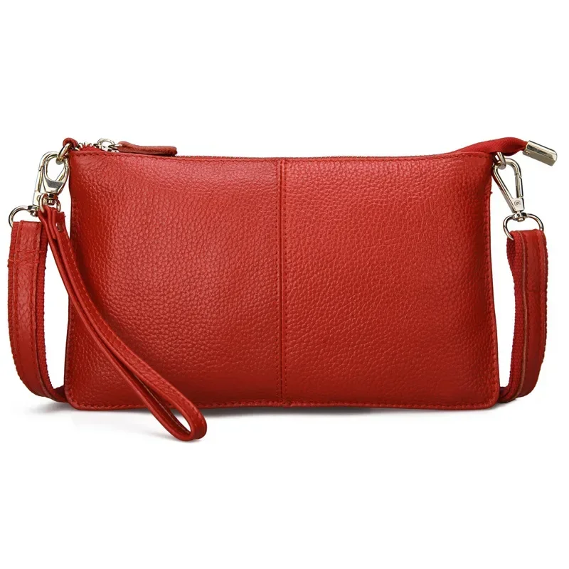 Sacs à main en cuir véritable souple pour femmes, sacs à bandoulière de grande capacité, sac à main Portable avec poche pour téléphone
