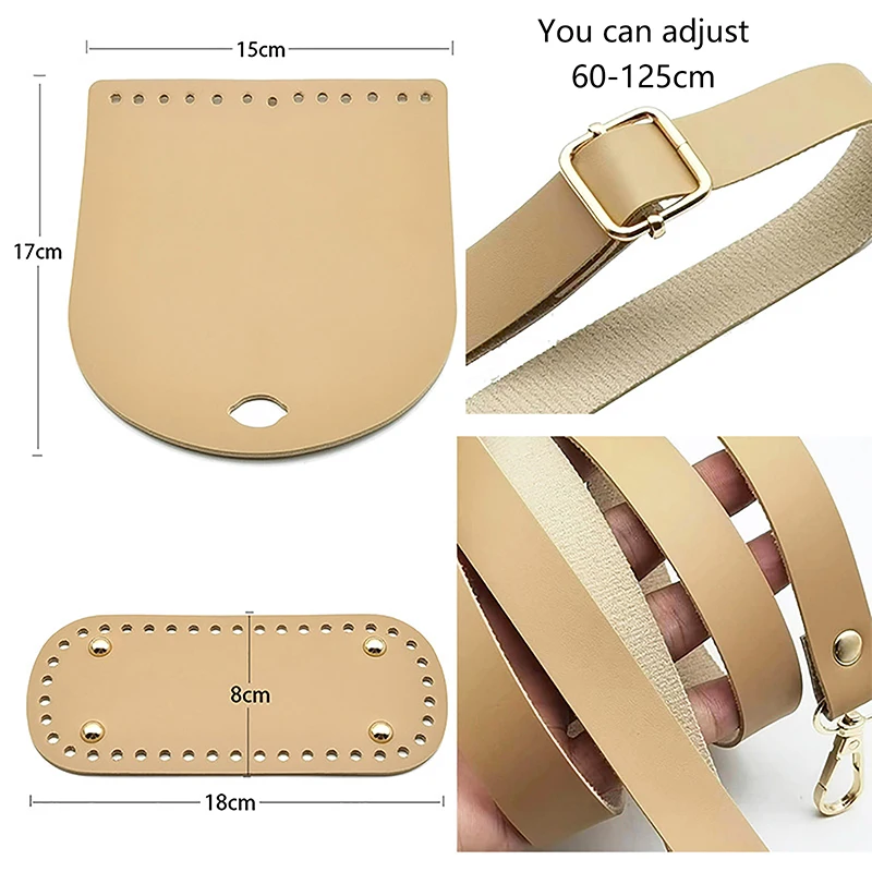 sangle de sac en cuir tissé à la main, ensemble de sacs à main de haute qualité avec accessoires de quincaillerie pour sac à main à bandoulière diy