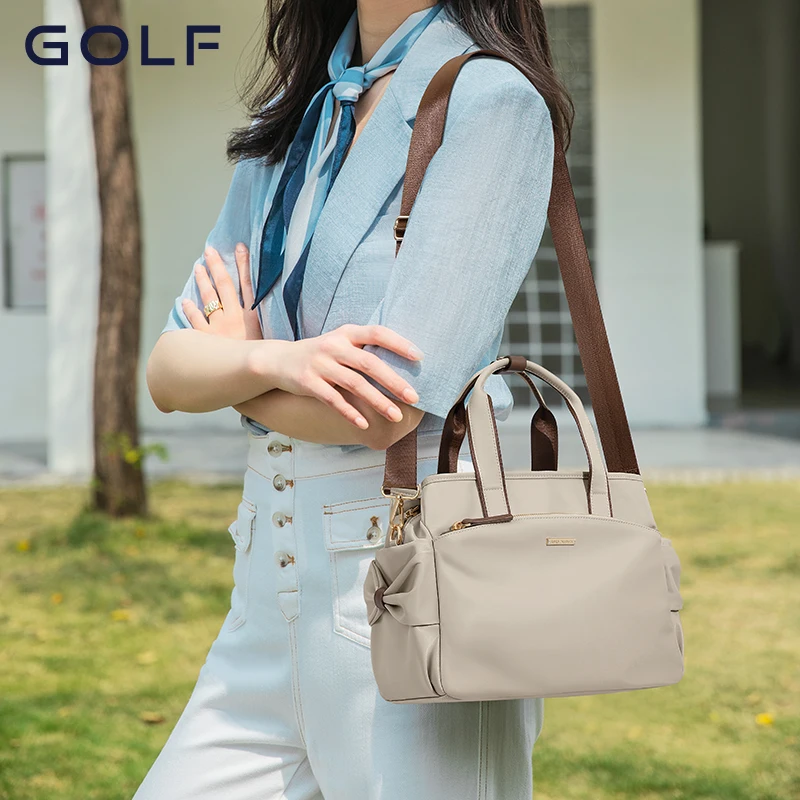 sac à main de golf pour femmes, sac à bandoulière de grande capacité, sac en toile à la mode, sac multifonctionnel pour mère d'âge moyen