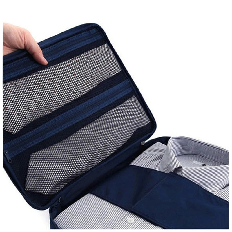 sacs de voyage en nylon pour hommes, pour chemise, organisateur d'emballage léger, cubes d'emballage de vêtements, valise à bagages, sac masculin
