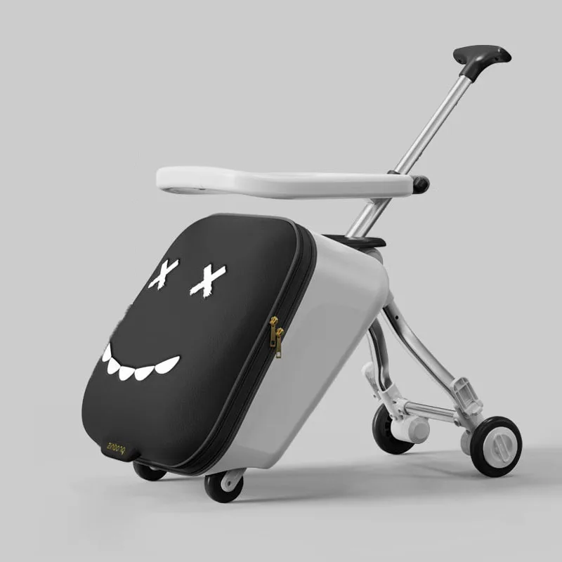 valise d'embarquement pliable pour enfants, bagages pour enfants, peut s'asseoir sur un chariot, roues de frein, sacs de voyage pour bébé, sacs de transport, nouveau