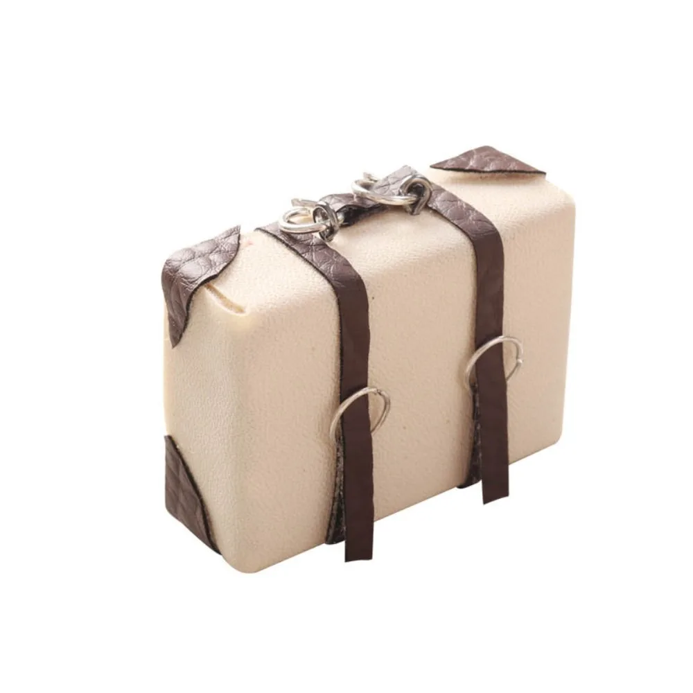 maison de poupée meubles poupée cuir bagages miniature valise modèle maison de poupée mini valise en cuir portable