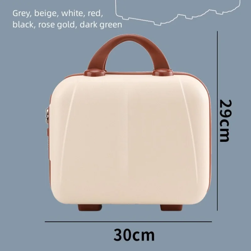 valise à main portable avec verrouillage par mot de passe, sac de rangement de maquillage, valise d'embarquement, valise d'évaluation de voyage, boîte à cosmétiques, cadeau de festival