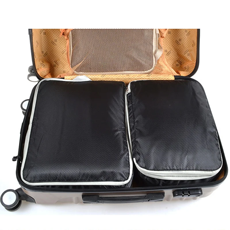 sac fourre tout portable en nylon cubique, emballage compressible de voyage, sac de rangement, valise pliable et étanche, gestionnaire de bagages