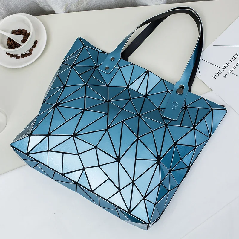 grands sacs à main de luxe hologramme pour femmes, sac de styliste pour plage, sac à épaule fourre tout géométrique pour dames, nouvelle collection