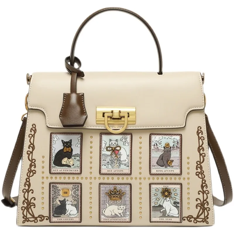 Sac à main de marque pour femmes, sac à bandoulière léger de luxe haut de gamme de styliste rétro, nouvelle collection 2025