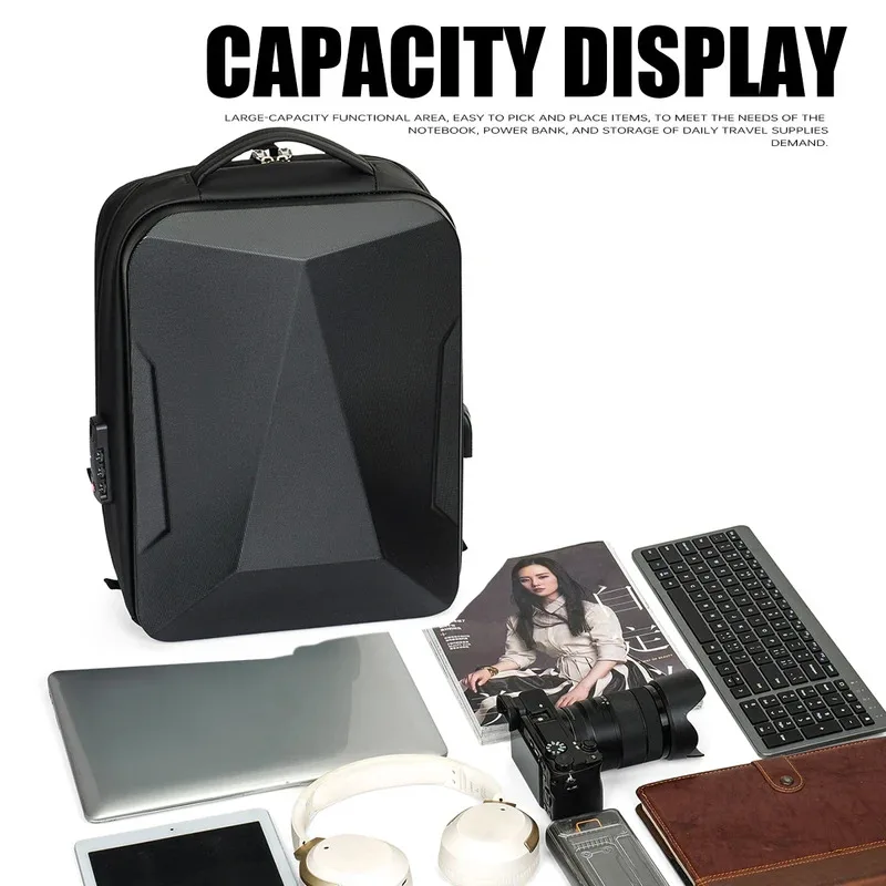 sac à dos extensible pour hommes, sac d'ordinateur de grande capacité pour voyage d'affaires, sac à bagages pour jeu de sport électronique, sac à dos à coque rigide