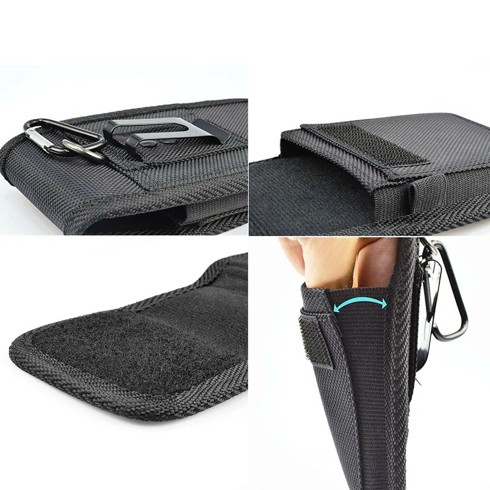sacs pour téléphone portable de grande capacité, pochette pour étui pour téléphone portable avec boucle de ceinture, housse portefeuille, sac de taille, protection pour téléphone