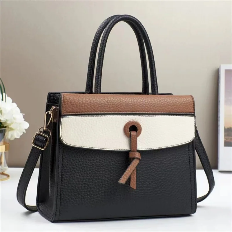 sac à bandoulière en cuir pour femmes, marque de luxe, à la mode, élégant, populaire, classique, matériel élégant, tendance, vintage, sac quotidien 