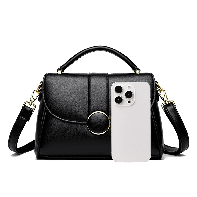 sac à main à la mode pour femmes, grande capacité, sac à bandoulière/à bandoulière simple en cuir souple, cadeau parfait, nouvelle collection 2025