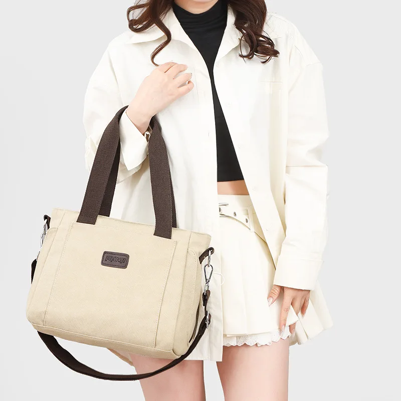 sacs à main en toile pour femmes, fourre tout de shopping, pochette à bandoulière