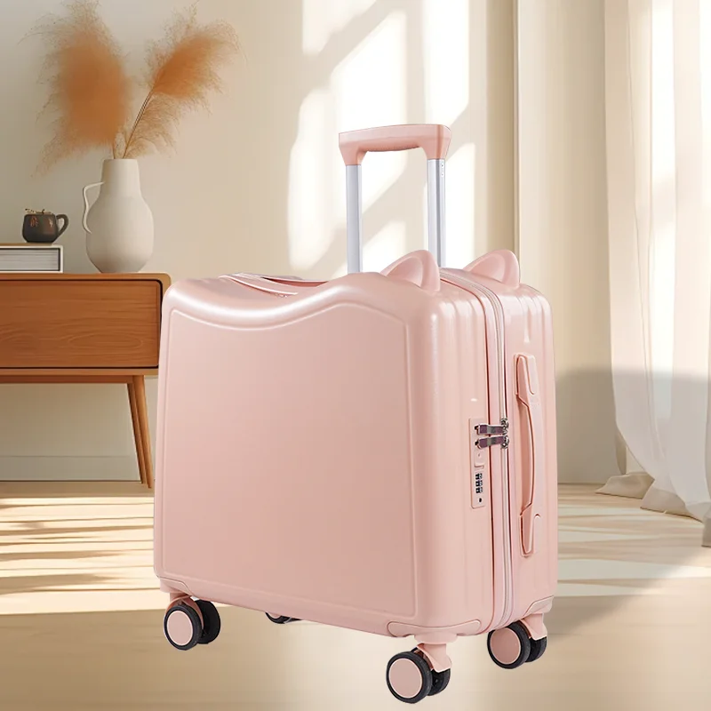 une valise pour enfant peut être utilisée comme valise portable pour fille pour monter un chariot combiné de 18 pouces