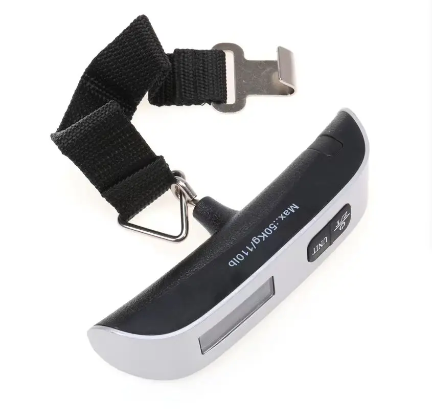 outil de balance électronique portable avec écran lcd numérique, valise de voyage, poids des bagages, balance des sacs, 110lb, 50kg