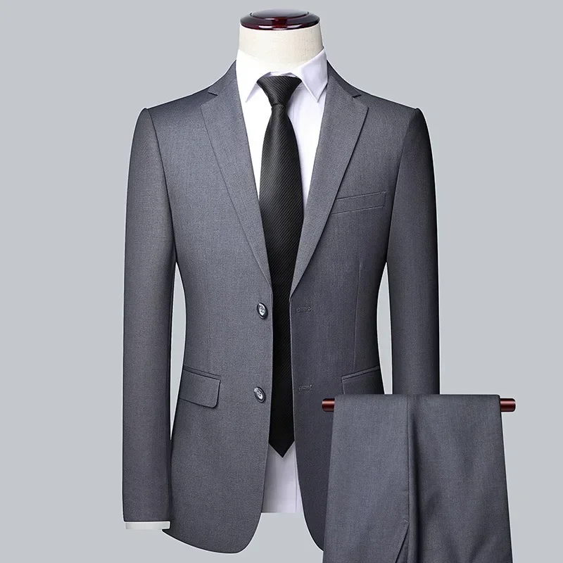 costume pour hommes 8xl (blazer + gilet + pantalon) mode business gentleman professionnel mince décoration extérieure corps mariage costume décontracté