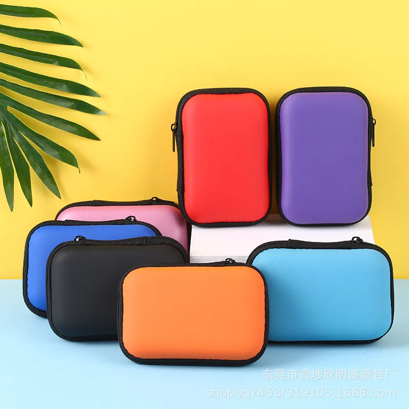 Étui rigide pour jeux de société pour enfants, cartes de jeu, étuis de transport à fermeture éclair, boîte de rangement, sac pour écouteurs, portefeuille, pochette de transport