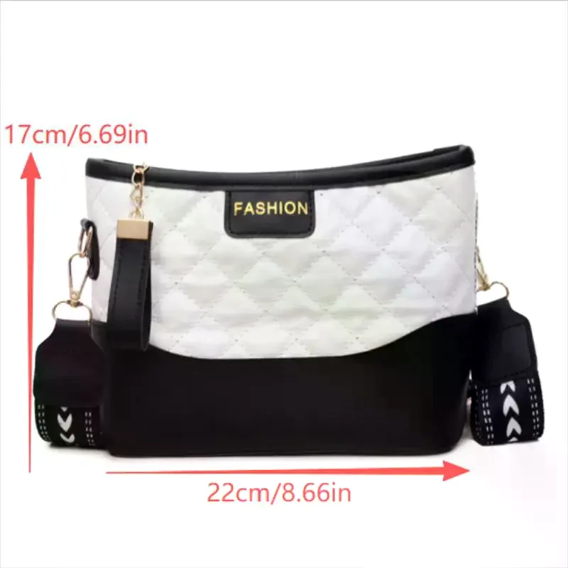sac à main élégant en pu à motifs de diamants pour femme ; sac fourre tout carré pour les déplacements domicile travail