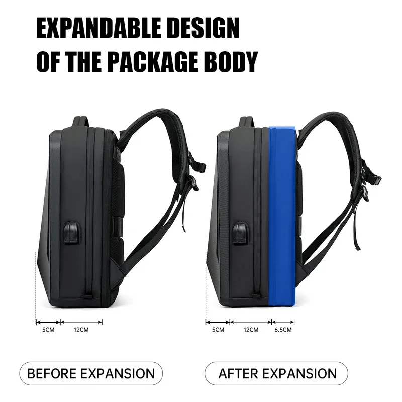 sac à dos extensible pour hommes, sac d'ordinateur de grande capacité pour voyage d'affaires, sac à bagages pour jeu de sport électronique, sac à dos à coque rigide