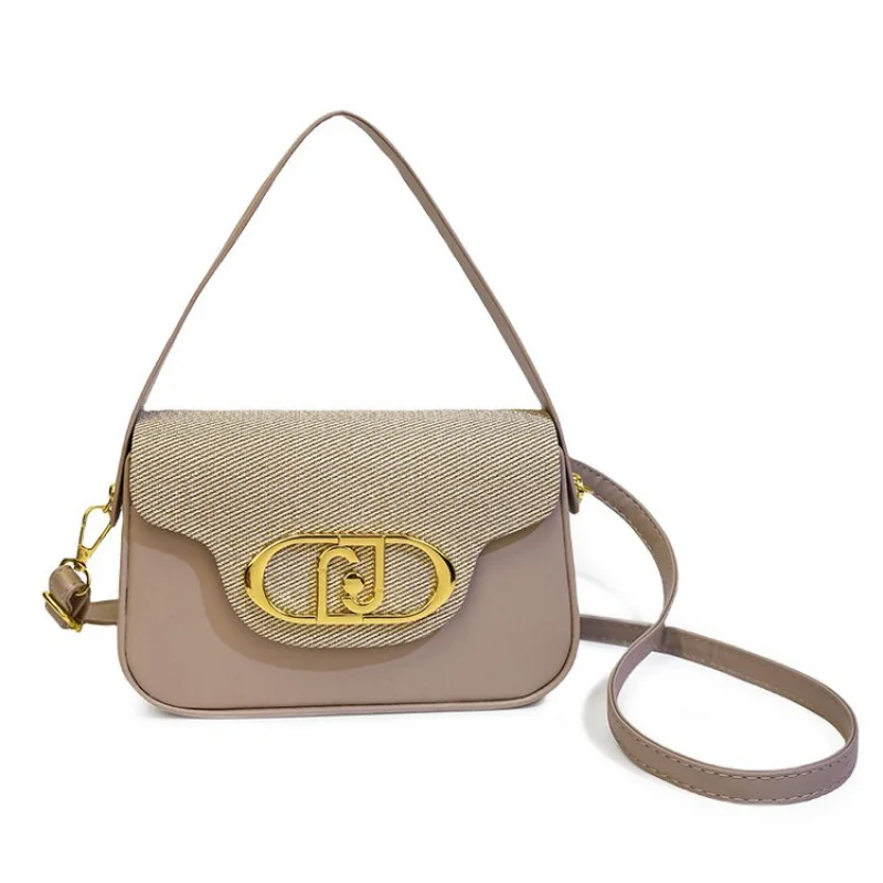 sac à bandoulière de luxe pour femmes, fabriqué en cuir fin, élégant, vintage, léger, doux, aspect raffiné au quotidien 