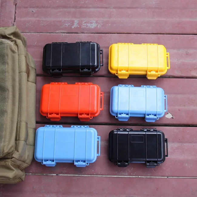 Petite boîte à outils étanche en plastique, valise rigide antichoc, conteneur Portable sec, étui rigide de rangement, équipement extérieur EDC L/S
