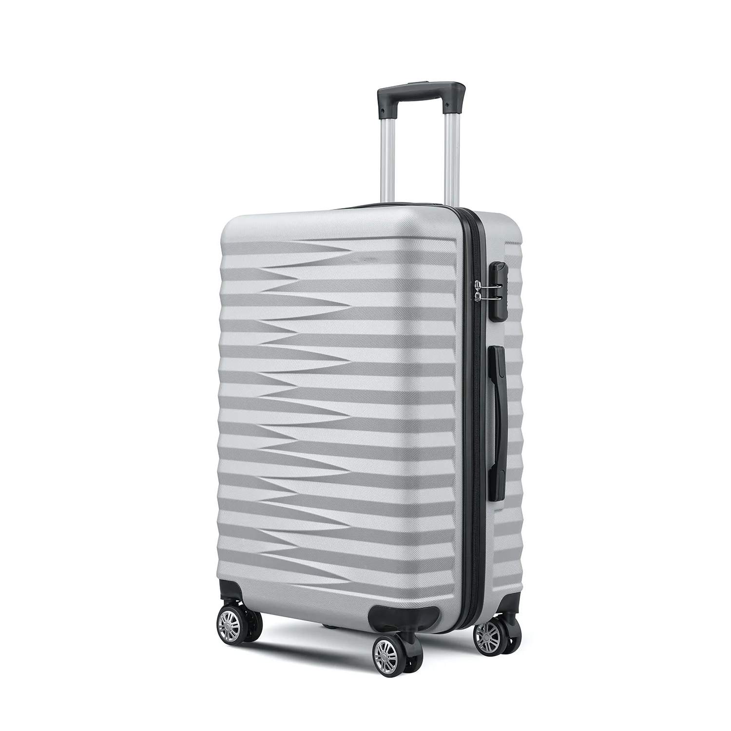 valise de voyage à roulettes de grande capacité pour Étudiant, bagage observateur avec fermeture Éclair