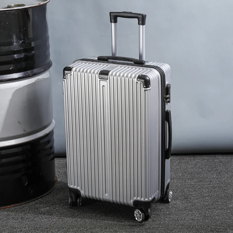valise à bagages 20 26 pouces grande capacité simple à la mode voyage portable durabilité résistant à l'usure avec valise à roulettes