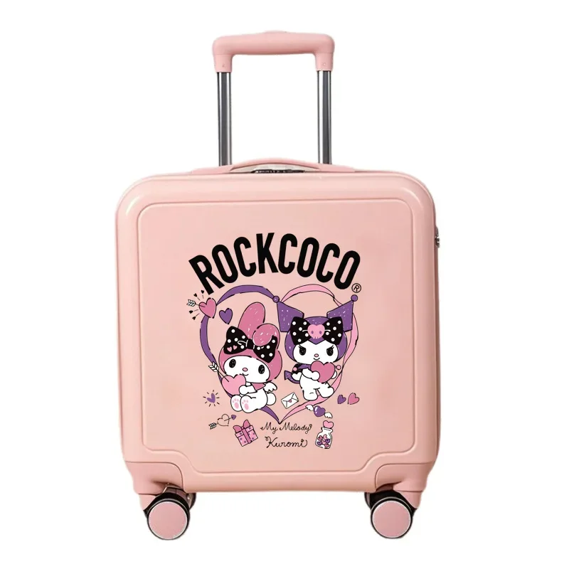 Valise à bagages pour enfants, nouveau dessin animé, boîte à chariot multifonctionnelle pour garçons et filles, boîte à mot de passe pour étudiants, étui de voyage