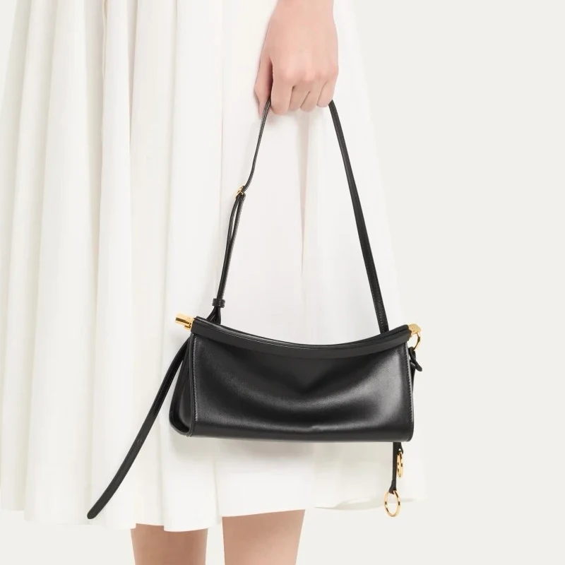Sac à bandoulière de style minimaliste pour femmes, sac de luxe de styliste, sac à main de banlieue polyvalent en cuir, sac à bandoulière multifonctionnel
