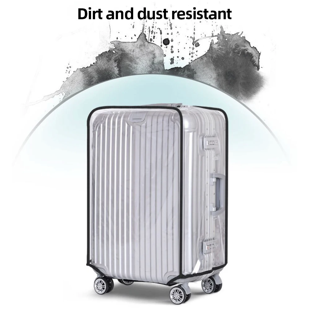 housse de protection transparente pour valise, 18 30 pouces, protection transparente pour bagages de voyage, boîtier de chariot étanche pour valise à roulettes