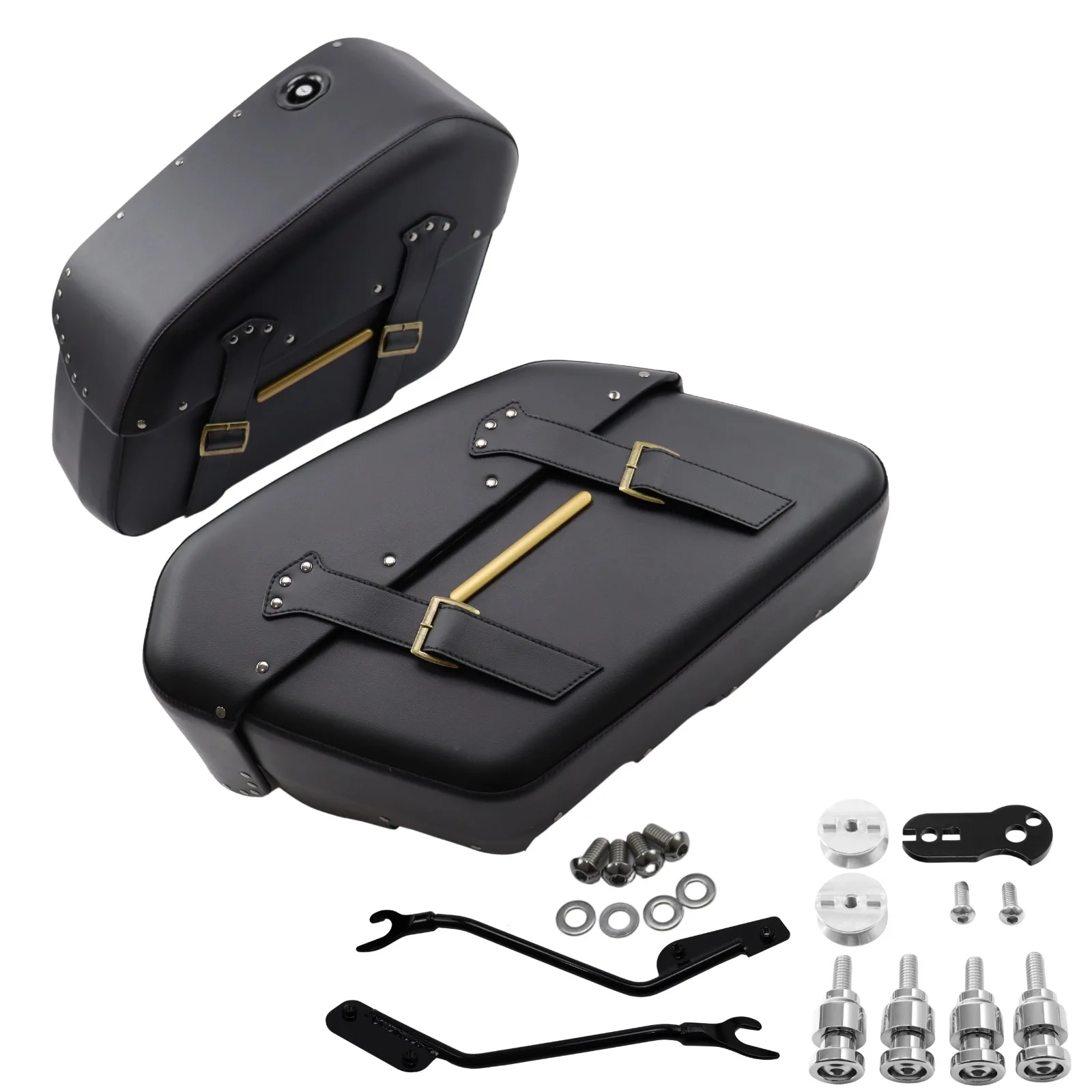 valise de moto de 18 à 24 pouces avec support, sac de transport pour harley davidson softail slim low rider s street bob fat bob