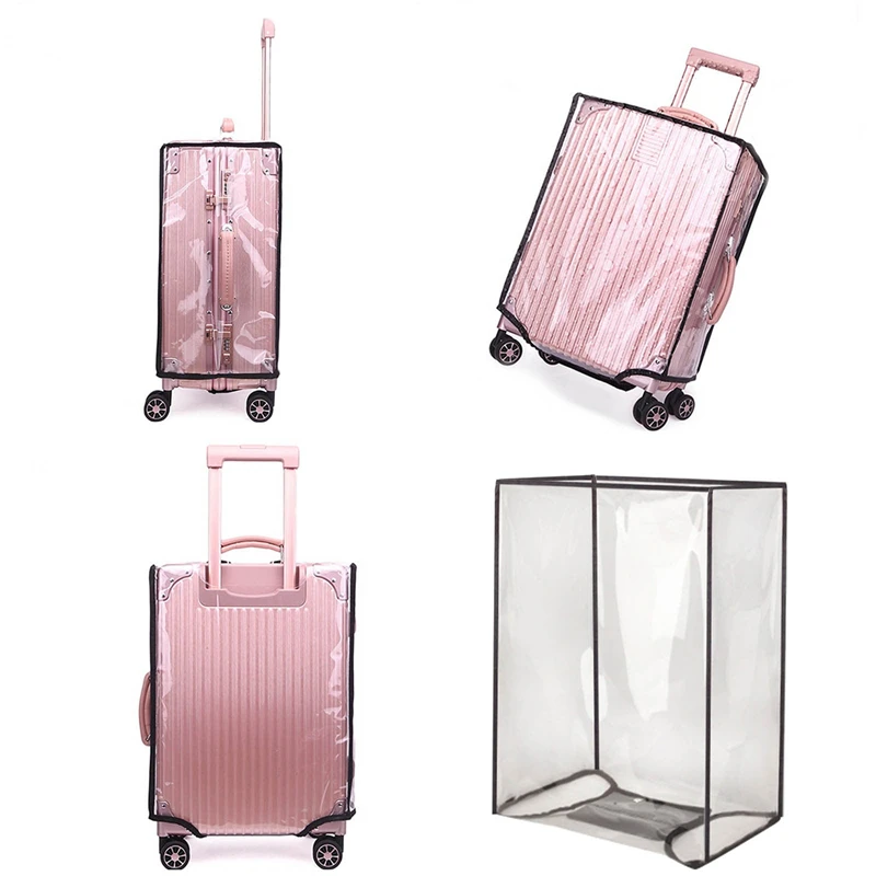 juste de protection transparente en pvc imperméable pour valise à roues, accessoire de voyage, anti poussière, 18 30 pouces