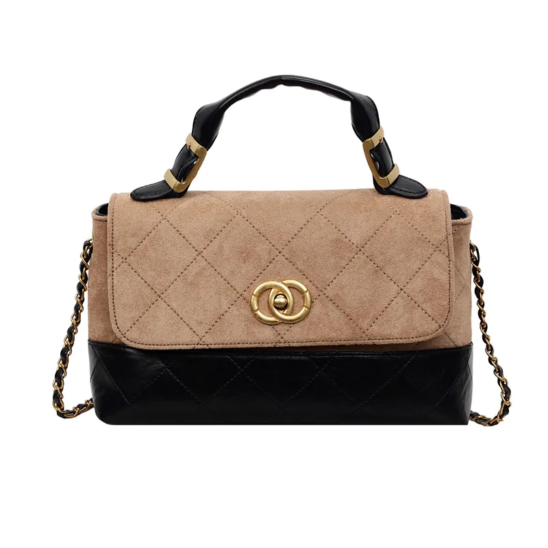 sac à bandoulière matelassé chic 2025 pour femmes, petit sac carré élégant, sac d'inspiration vintage à la mode pour le travail et le week end ​