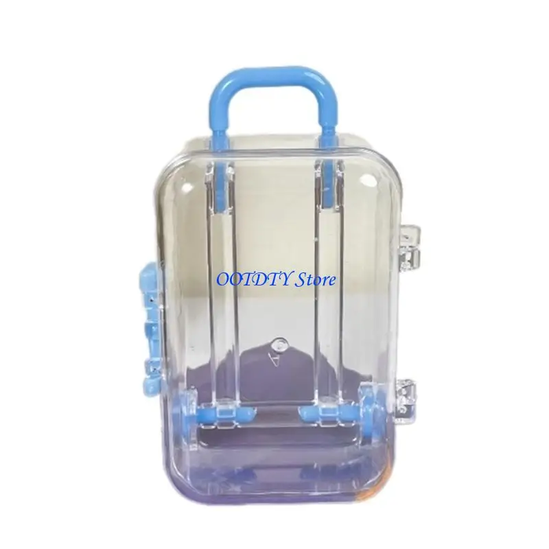 367a mini suitcase for dolls miniature dollhouse decoration small bugage rangement box