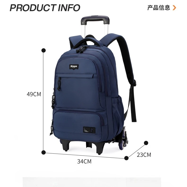 sac d'école pour enfants avec roulettes, sacs à dos pour étudiants, sac à roulettes pour garçons, cartable à roulettes, sac de livre de voyage