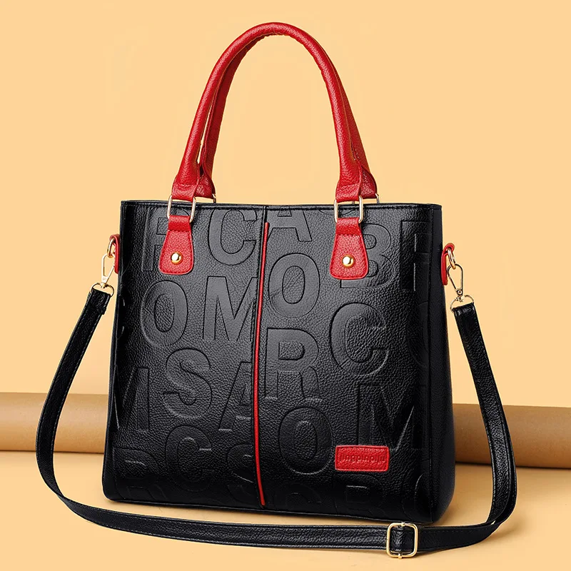 Sacs à main de luxe de styliste pour femmes, fourre-tout de grande capacité, marque célèbre, sacs à bandoulière en cuir pu pour dames