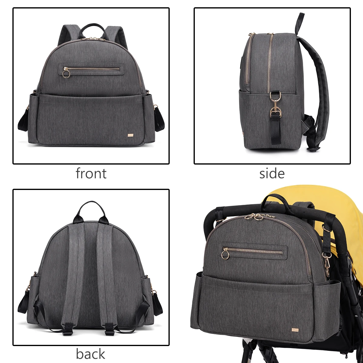 soboba sac à couches étanche pour nouveau né bébé avec étui à sucette grande capacité sac à dos de voyage à langer lisse