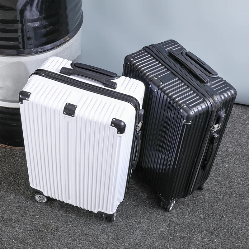 valise à bagages 20 26 pouces grande capacité simple à la mode voyage portable durabilité résistant à l'usure avec valise à roulettes