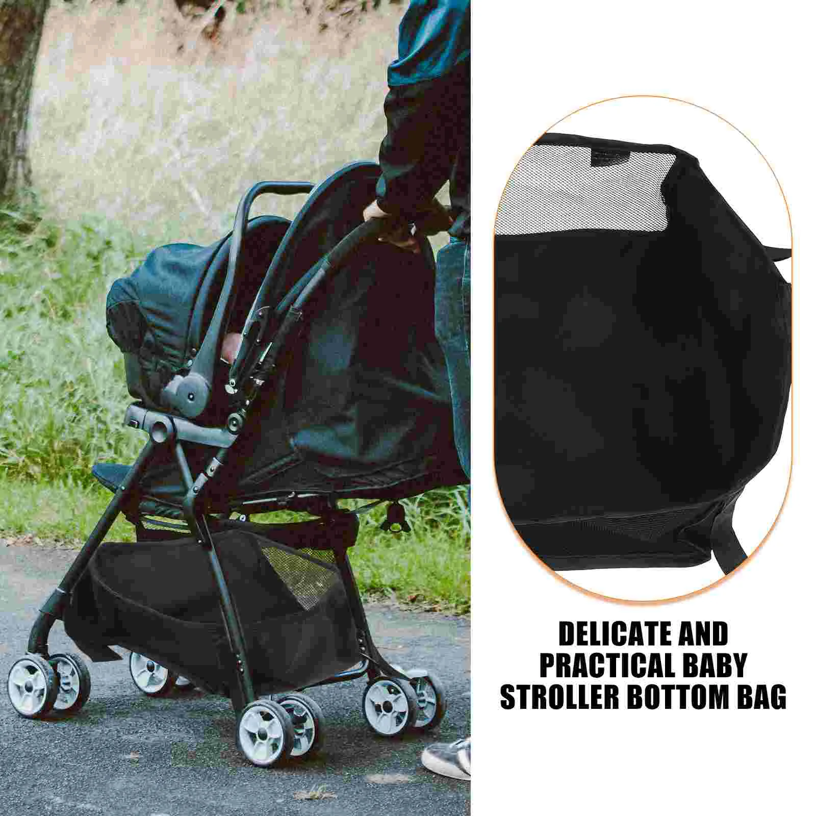 Étui inférieur pour poussette de bébé, pochette, panier de chariot, organisateur de rangement en tissu oxford