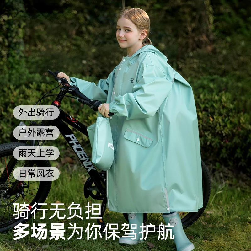 imperméable imperméable avec sac à dos pour enfants, imperméable complet pour enfants, imperméable pour élèves du primaire, nouveau