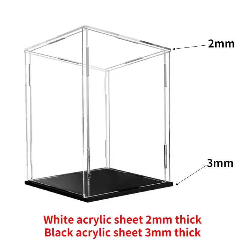 présentoir à collectionner de taille 75, boîte en acrylique transparent, vitrine de protection pour exposition, figurines d'action, organisation de jouets