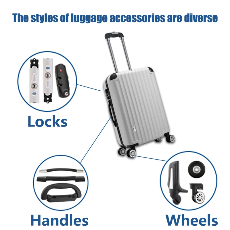 convient pour hinomoto cckw01 valise roue universelle bagages accessoires pièces de rechange pour chariots roue remplacement réparation