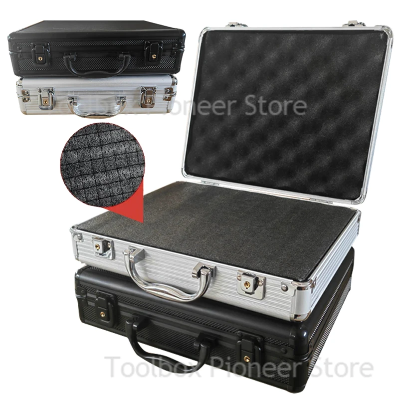 boîte à outils en aluminium, mallette de transport rigide portable avec matériel éponge, mallette à outils de rangement, boîte de transport extérieure, valise rigide