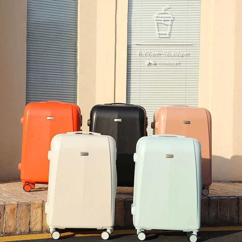 valise de voyage sur roues universelles silencieuses, ensemble de bagages à roulettes abs + pc, bagage à main 20 pouces, sac cosmétique, sacs à bagages à fermeture éclair