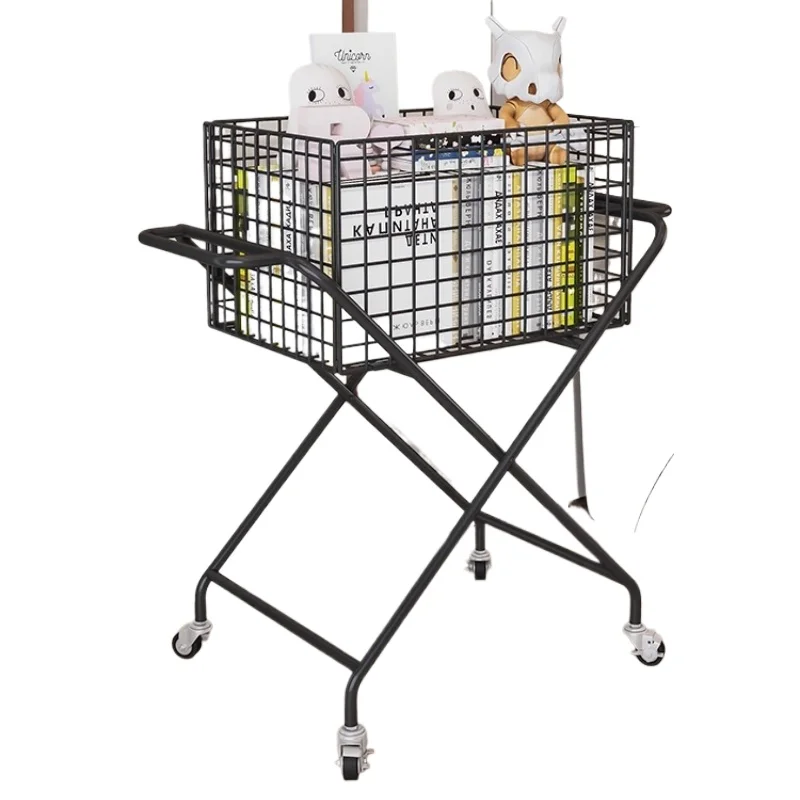 chariot de rangement de jouets roulants pour enfants, chariot de rangement mobile, sac de livre pour la maison, support de collation et bac à jouets en peluche pour enfants