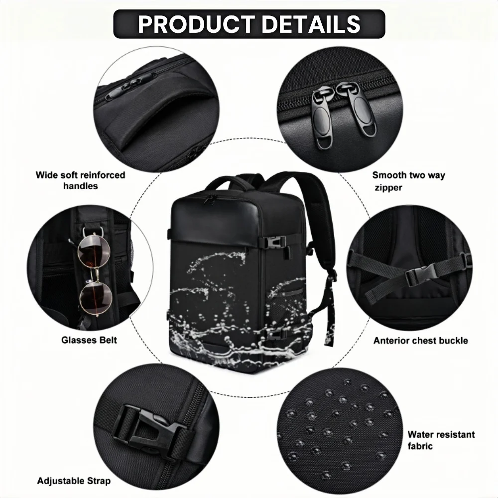 sacs à dos pour hommes et femmes, sac d'école pour ordinateur portable, voyage, avion, cabine, valises, sacs à dos pour jeunes adolescents, sac à dos étanche