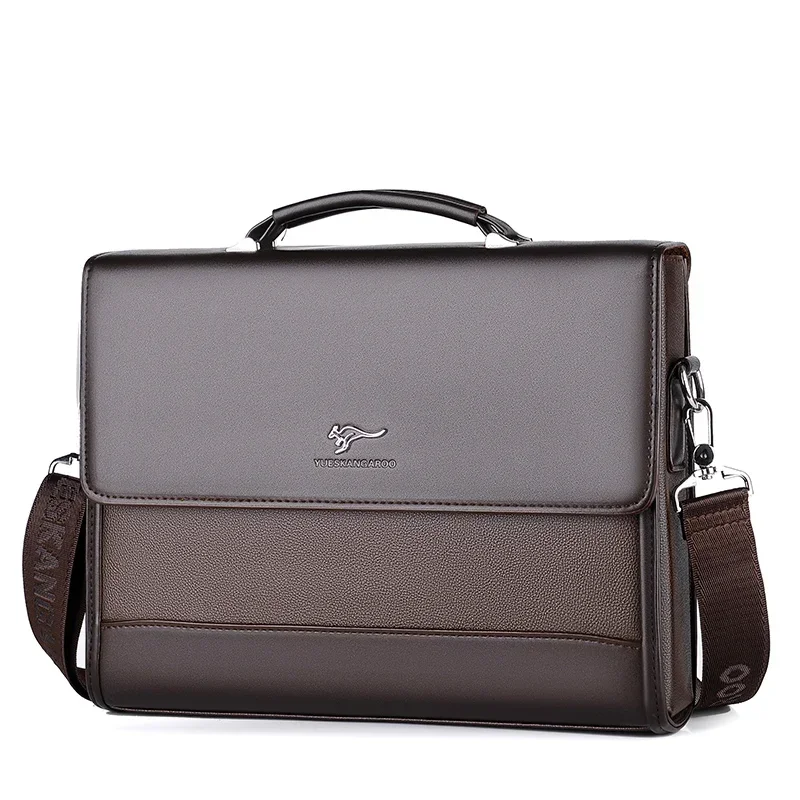 sacs à main en cuir pu pour hommes, fourre-tout, porte-documents d'affaires, sac à bandoulière de marque pour ordinateur portable, organisateur pour documents, 2026