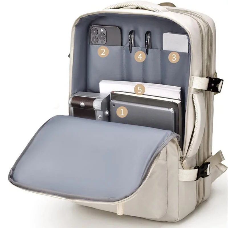 sac à dos de voyage 46x30x20 cabine étanche y2k sacs carryon pour ordinateur portable 15.6 pouces haute qualité ryanair avec chargement usb sport